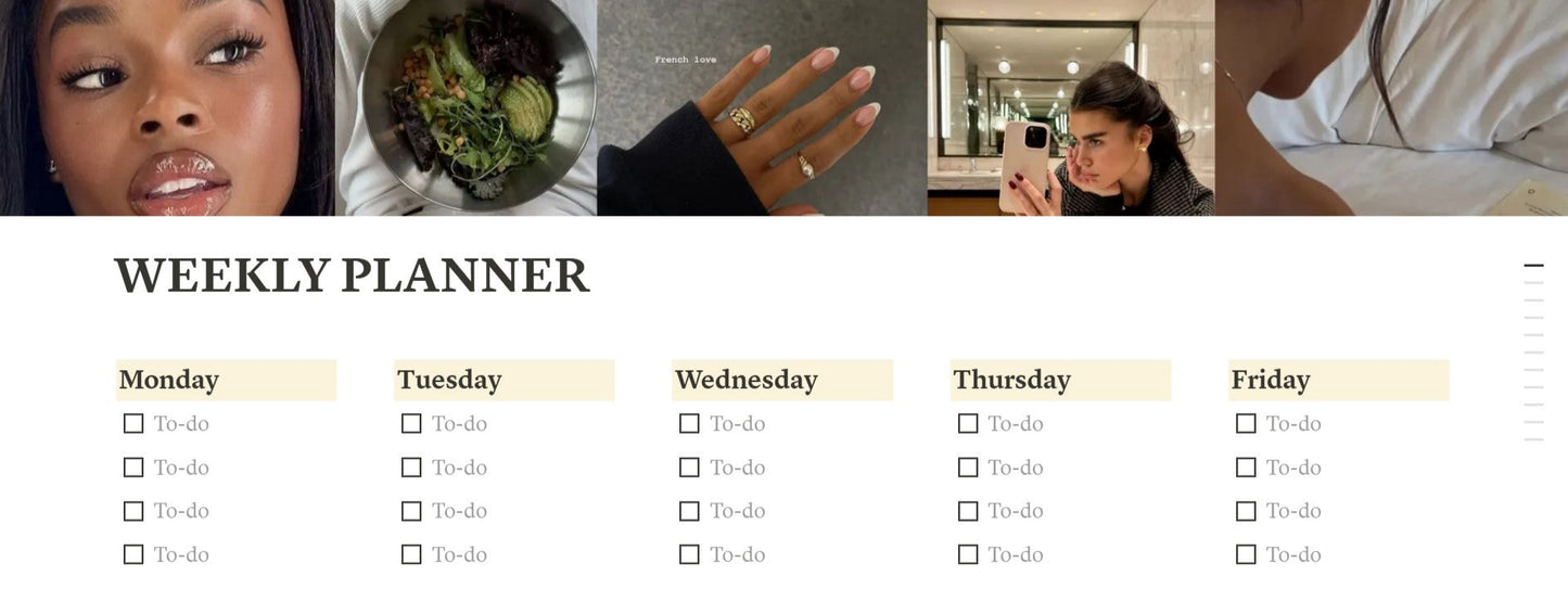 Clarity Weekly Planner